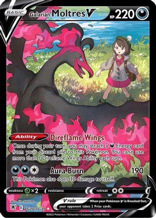 SWSH10 Astral Radiance Trainer Gallery  TG20/TG30 Galarian Moltres V  - Holofoil - Ultra Rare