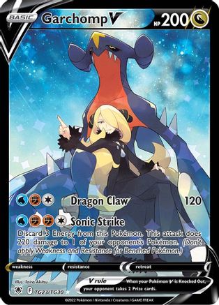 SWSH10 Astral Radiance Trainer Gallery  TG23/TG30 Garchomp V  - Holofoil - Ultra Rare