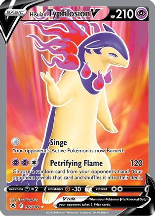 SWSH10 Astral Radiance  169/189 Hisuian Typhlosion V (Full Art)  - Holofoil - Ultra Rare