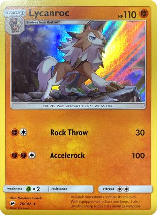 Miscellaneous Cards & Products  076/147 Lycanroc  - Holofoil - Promo