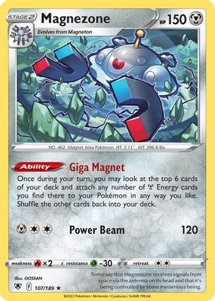 Deck Exclusives  107/189 Magnezone  - Rare