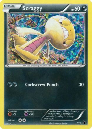 McDonalds Promos 2016 /12 Scraggy - 7/12  - Holofoil - Promo