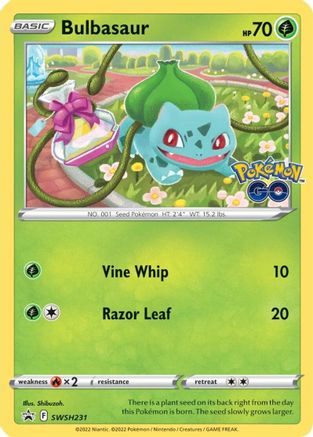 SWSH Sword & Shield Promo Cards  SWSH231 Bulbasaur  - Holofoil - Promo