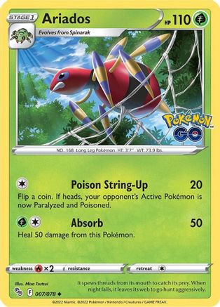 Pokemon GO  007/078 Ariados  - Uncommon