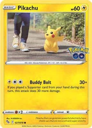 Pokemon GO  027/078 Pikachu (27)  - Common