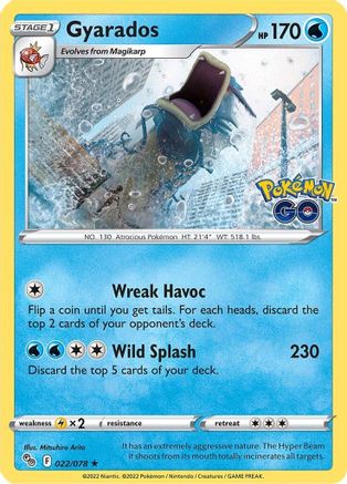 Pokemon GO  022/078 Gyarados  - Holofoil - Holo Rare