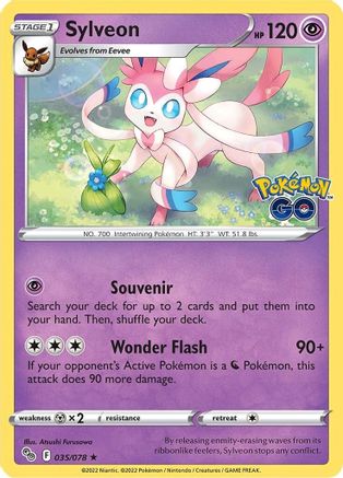 Pokemon GO  035/078 Sylveon  - Reverse Holofoil - Holo Rare