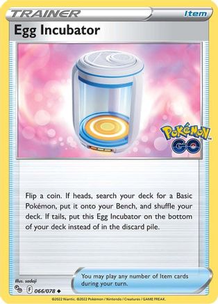 Pokemon GO  066/078 Egg Incubator  - Uncommon