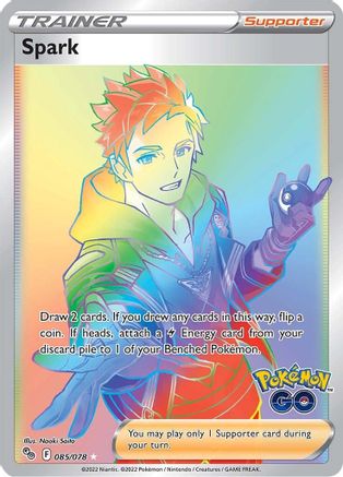 Pokemon GO  085/078 Spark (Secret)  - Holofoil - Secret Rare