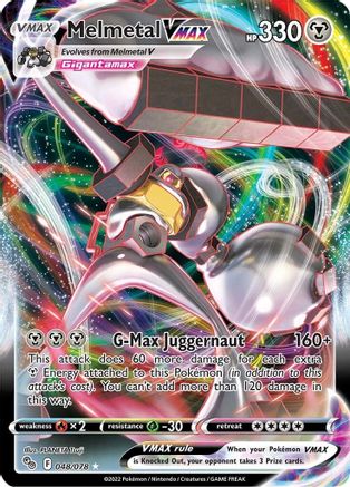 Pokemon GO  048/078 Melmetal VMAX  - Holofoil - Ultra Rare