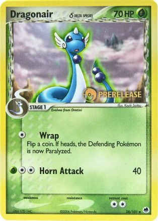 Nintendo Promos /101 Dragonair (Delta Species) - 28/101 (Prerelease)  - Promo