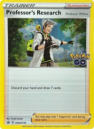 SWSH Sword & Shield Promo Cards  SWSH178 Professor's Research  - Holofoil - Promo