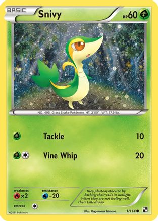 Miscellaneous Cards & Products  001/114 Snivy  - Holofoil - Promo