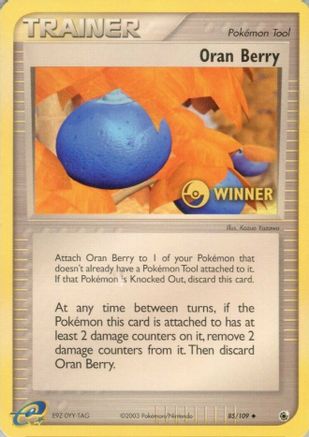League & Championship Cards /109 Oran Berry - 85/109 [Winner]  - Promo