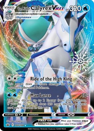 Miscellaneous Cards & Products  046/198 Ice Rider Calyrex VMAX  - Holofoil - Promo