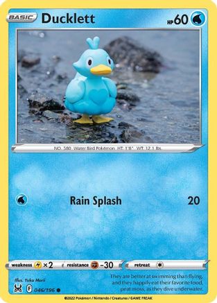 SWSH11 Lost Origin  046/196 Ducklett  - Common