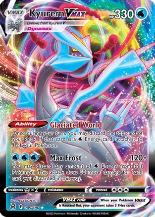 SWSH11 Lost Origin  049/196 Kyurem VMAX  - Holofoil - Ultra Rare
