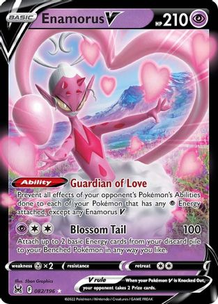 SWSH11 Lost Origin  082/196 Enamorus V  - Holofoil - Ultra Rare