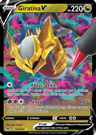 SWSH11 Lost Origin  130/196 Giratina V  - Holofoil - Ultra Rare