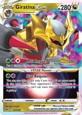 SWSH11 Lost Origin  131/196 Giratina VSTAR  - Holofoil - Ultra Rare