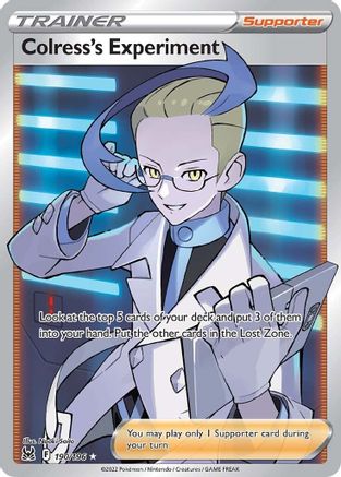 SWSH11 Lost Origin  190/196 Colress's Experiment (Full Art)  - Holofoil - Ultra Rare