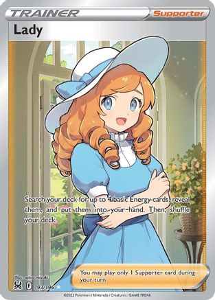 SWSH11 Lost Origin  193/196 Lady (Full Art)  - Holofoil - Ultra Rare