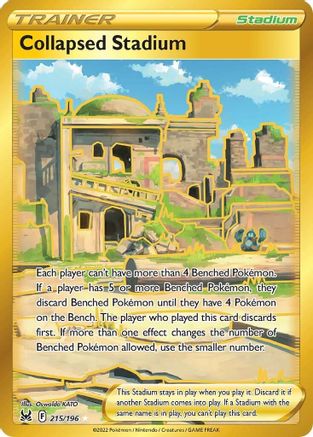 SWSH11 Lost Origin  215/196 Collapsed Stadium (Secret)  - Holofoil - Secret Rare