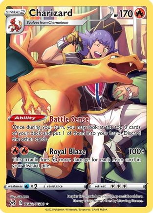 SWSH11 Lost Origin Trainer Gallery  TG03/TG30 Charizard  - Holofoil - Ultra Rare