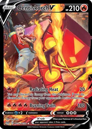 SWSH11 Lost Origin Trainer Gallery  TG14/TG30 Centiskorch V  - Holofoil - Ultra Rare