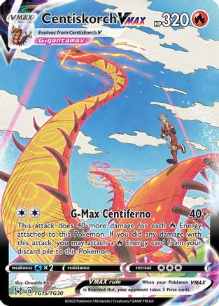 SWSH11 Lost Origin Trainer Gallery  TG15/TG30 Centiskorch VMAX  - Holofoil - Ultra Rare