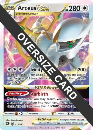 Jumbo Cards /172 Arceus VSTAR - 123/172  - Holofoil - Promo