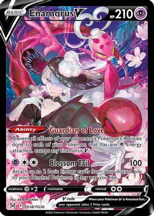 SWSH11 Lost Origin Trainer Gallery  TG18/TG30 Enamorus V  - Holofoil - Ultra Rare
