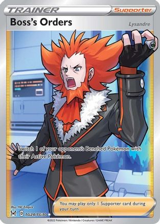 SWSH11 Lost Origin Trainer Gallery  TG24/TG30 Boss's Orders  - Holofoil - Ultra Rare