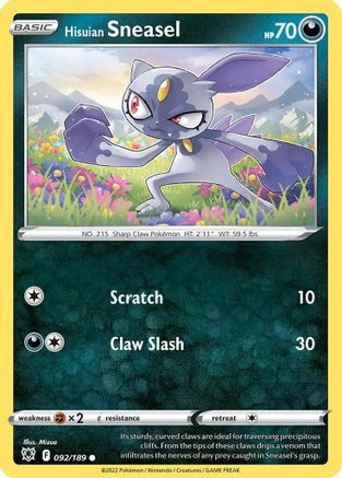 Deck Exclusives  092/189 Hisuian Sneasel  - Holofoil - Promo
