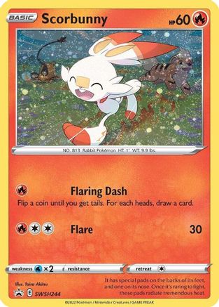 SWSH Sword & Shield Promo Cards  SWSH244 Scorbunny  - Holofoil - Promo