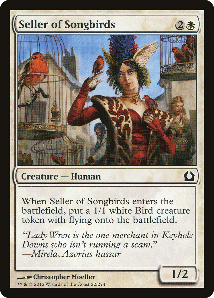 Return to Ravnica - (RTR-022) - Seller of Songbirds Foil