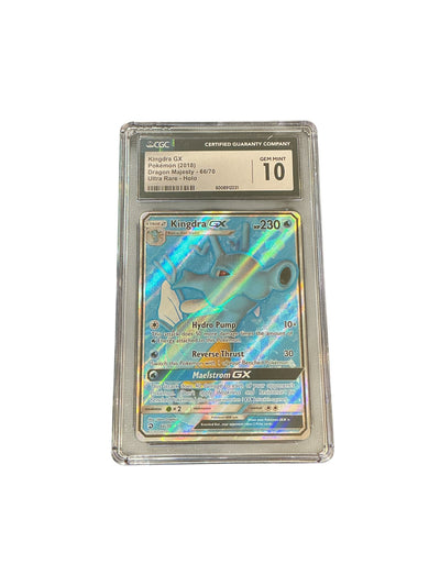 Dragon Majesty  066 CGC10 6008912231 Kingdra GX (Full Art)  - Holofoil - Ultra Rare