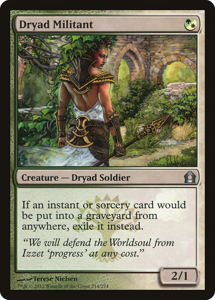 Return to Ravnica - (RTR-214) - Dryad Militant Foil