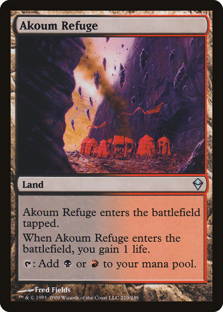 Zendikar - (ZEN-210) - Akoum Refuge Foil