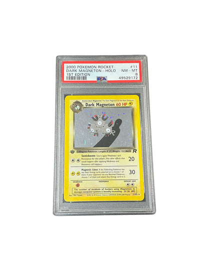 Team Rocket  011/82 PSA 8 #49529172 Dark Magneton (11)  - 1st Edition Holofoil - Holo Rare