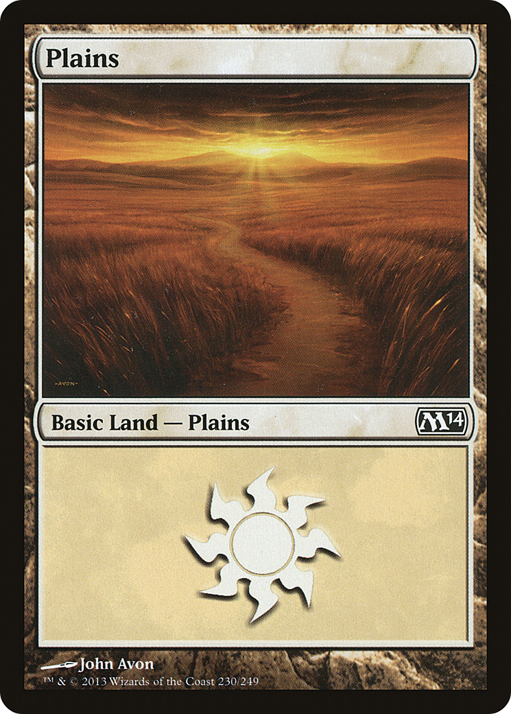 Magic 2014 - (M14-230) - Plains (230) Foil