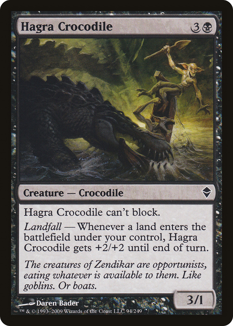 Zendikar - (ZEN-094) - Hagra Crocodile