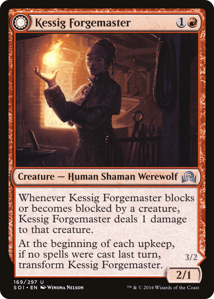 Shadows over Innistrad - (SOI-169) - Kessig Forgemaster: (Double Faced Transform) Foil