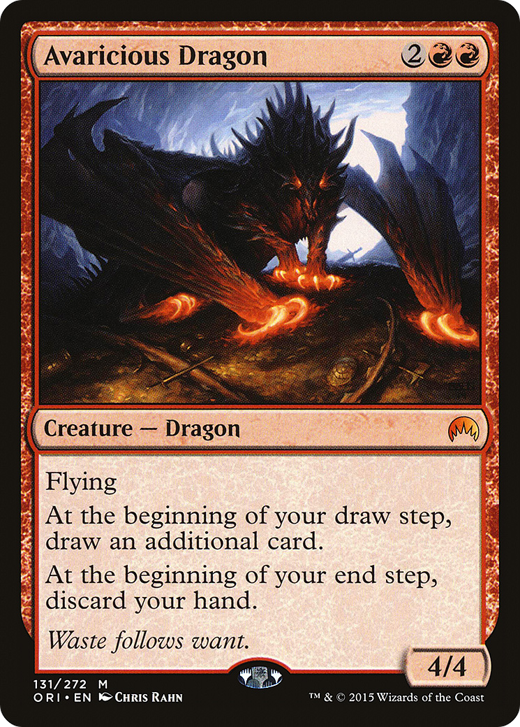Magic Origins - (ORI-131) - Avaricious Dragon Foil