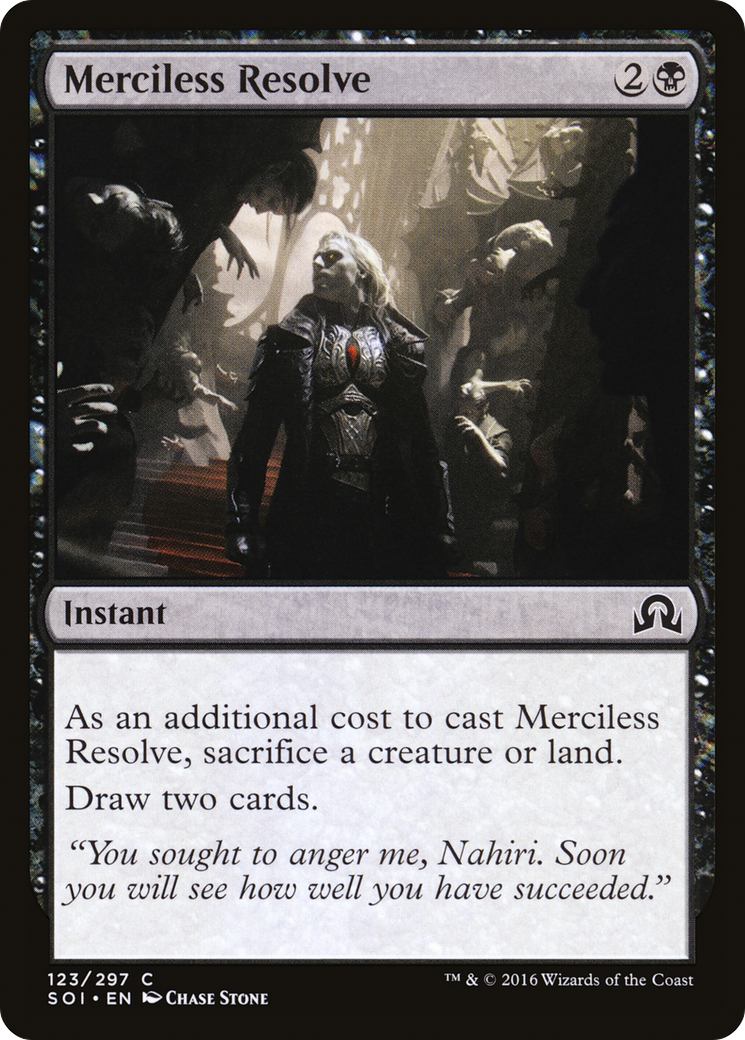 Shadows over Innistrad - (SOI-123) - Merciless Resolve Foil