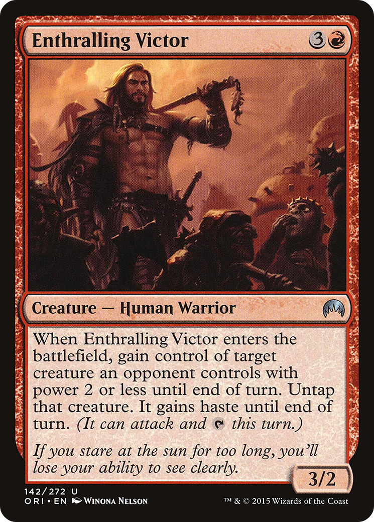 Magic Origins - (ORI-142) - Enthralling Victor Foil