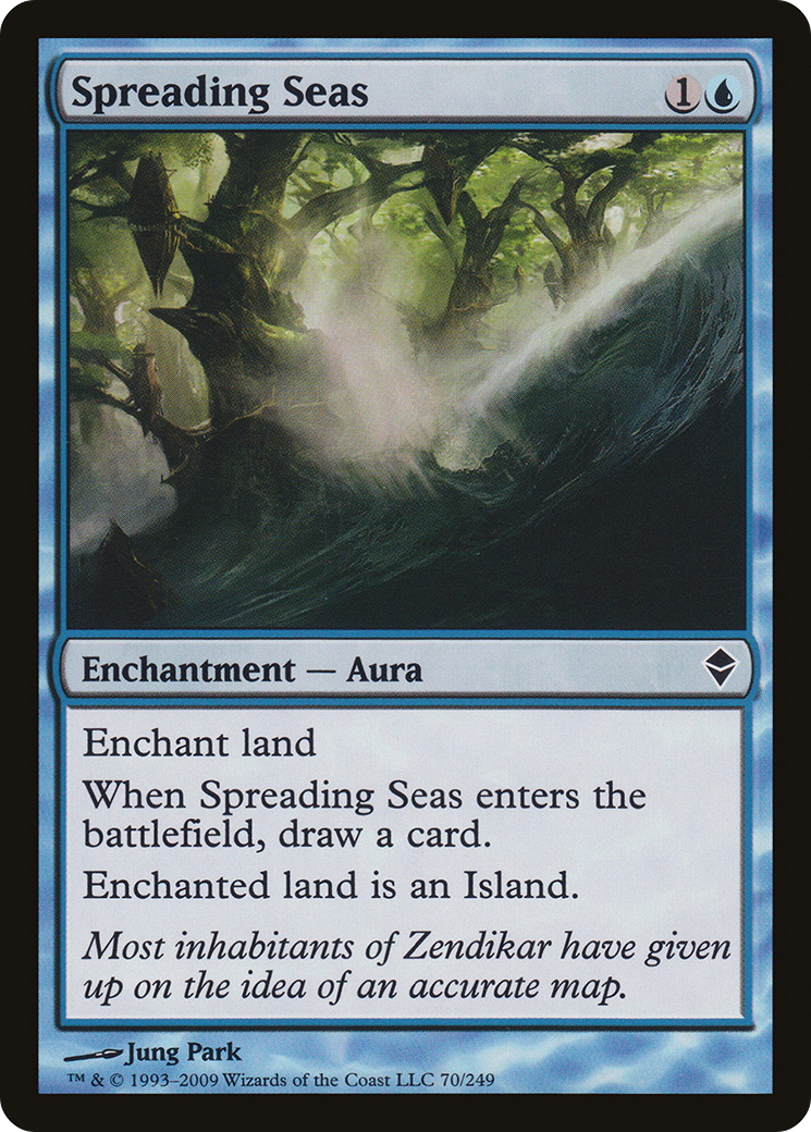 Zendikar - (ZEN-070) - Spreading Seas Foil