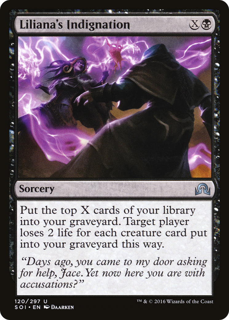 Shadows over Innistrad - (SOI-120) - Liliana's Indignation