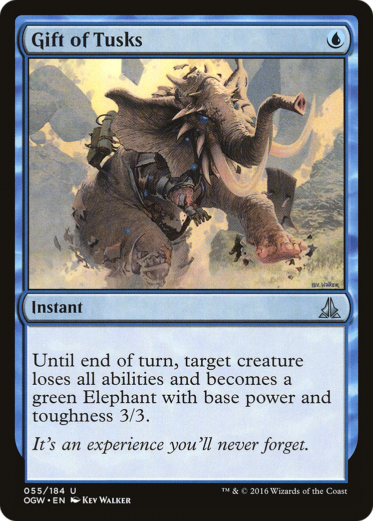 Oath of the Gatewatch - (OGW-055) - Gift of Tusks Foil