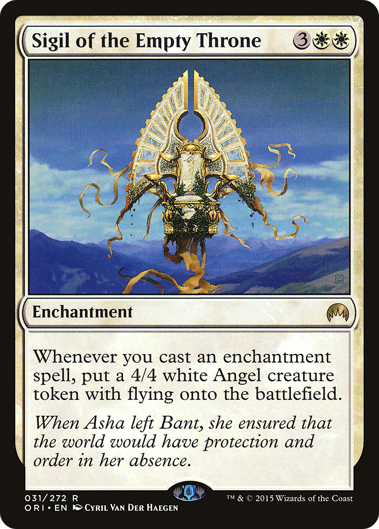 Magic Origins - (ORI-031) - Sigil of the Empty Throne Foil